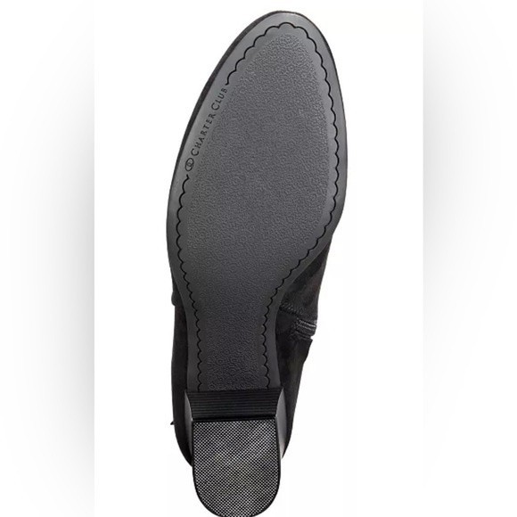 Charter Club Palma’s Suede Black Boots - Picture 5 of 5